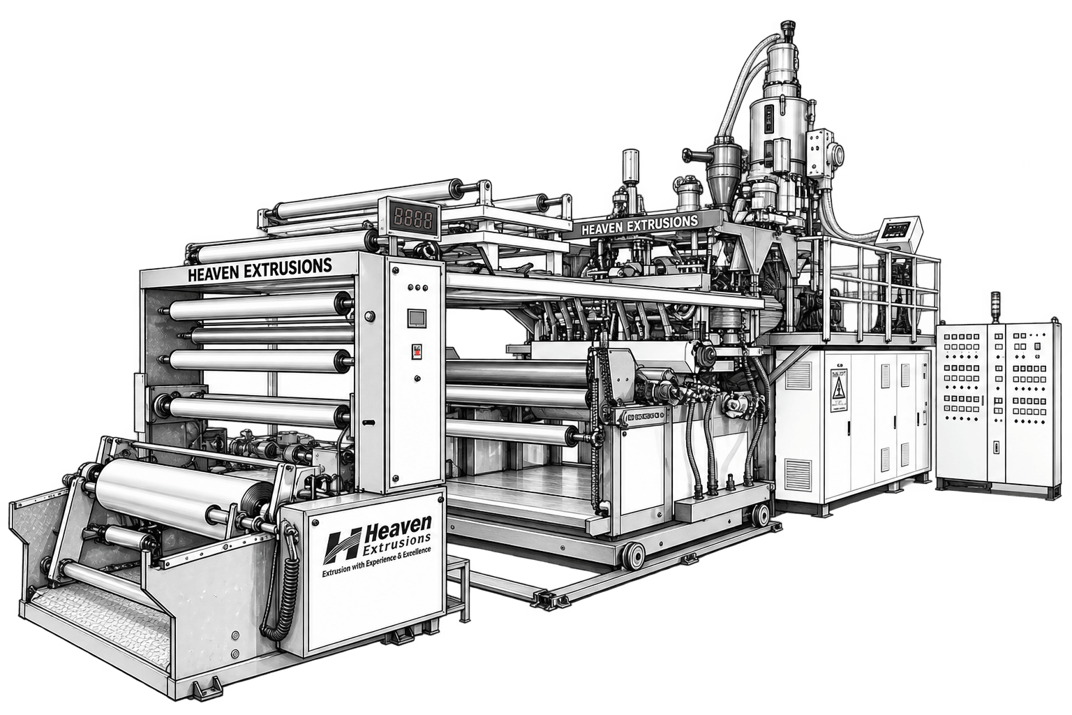 Cast Film Extrusion Line Machine